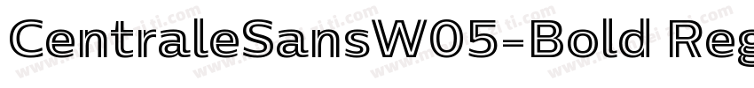 CentraleSansW05-Bold Regular字体转换